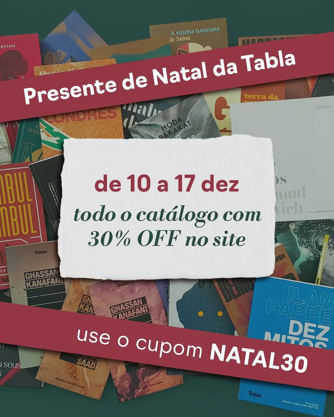 Natal: Editora Tabla oferece desconto de 30% de desconto em rodo catálogo até o dia 17 de dezembro