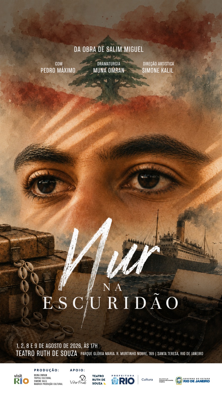 Teatro: “Nur na Escuridão” estreia no Rio de Janeiro