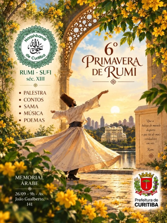 6ª Primavera de Rumi reúne música, poesia e Sufismo em Curitiba