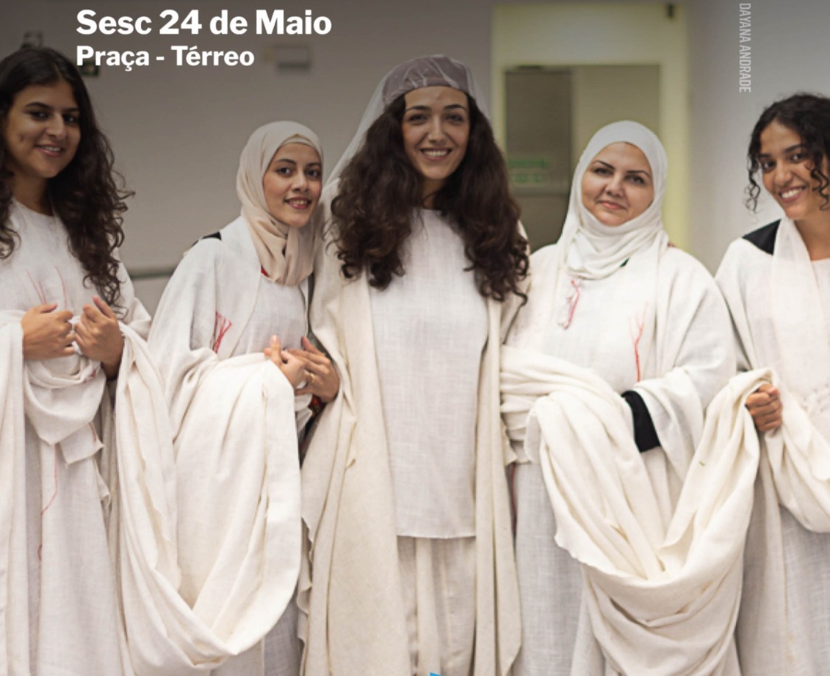 Performance no Sesc 24 de Maio une música e bordado em homenagem à cultura levantina